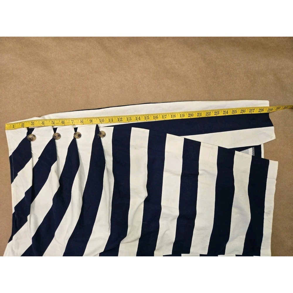 Eva Mendes New York Co. Navy & White Skirt Size 12, visible run line outside - Picture 10 of 11